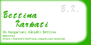 bettina karpati business card