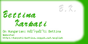 bettina karpati business card